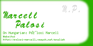 marcell palosi business card